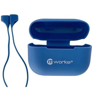 mworks! mCase Airpod Pro Case Skin + Straps in Blue